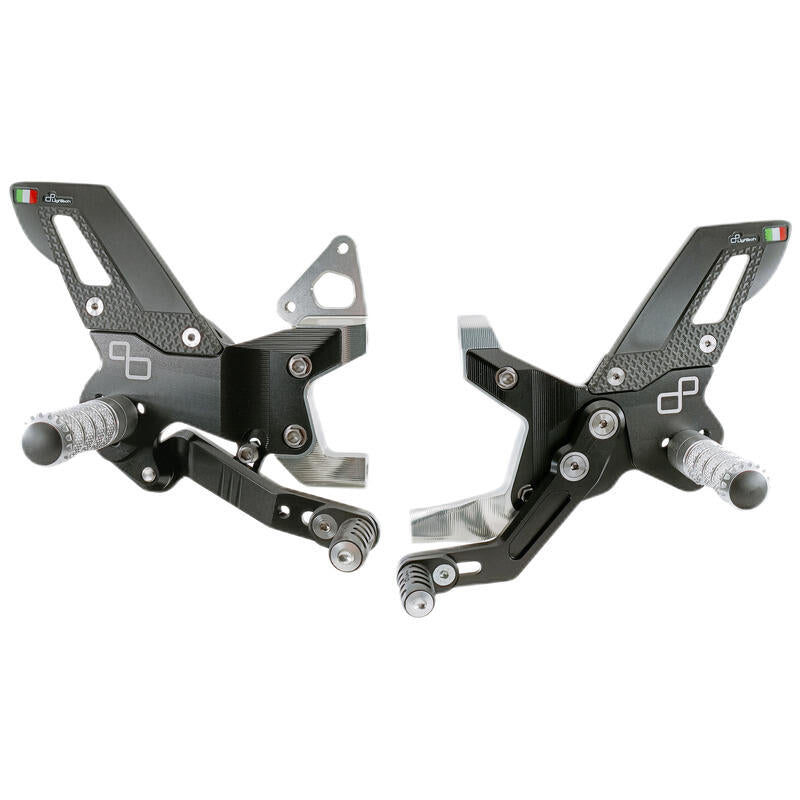 Adjustable brake link set with fixed footrests (track use) Ducati Panigale 899 2013-2017