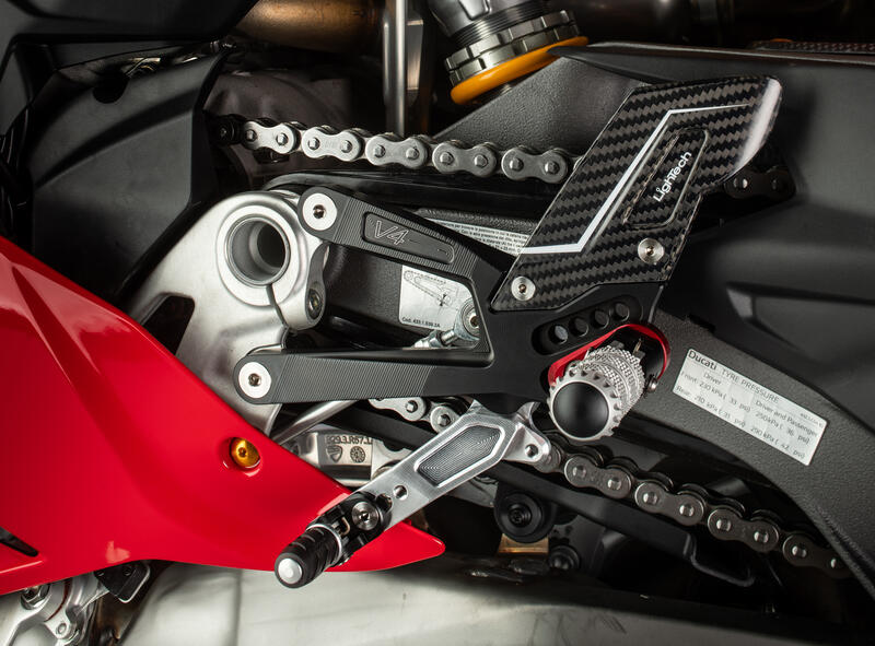 Verstelbare remschakelset R (Special Edition) met opklapbare voetsteunen Ducati Panigale V4 Tricolore (2025+)