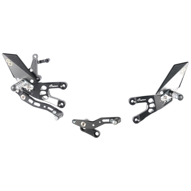 Adjustable brake link set with fixed footrests Honda CBR600RR 2007-2016