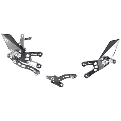 Adjustable brake link set with fixed footrests Honda CBR600RR 2007-2016
