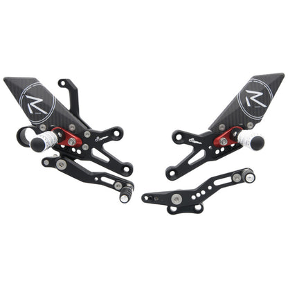 Adjustable brake link set R (Special Edition) with folding footrests Honda CBR1000RR 2008-2019