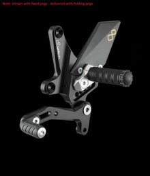 Adjustable brake link set with folding footrests Kawasaki Z900 Performance 2021-2024