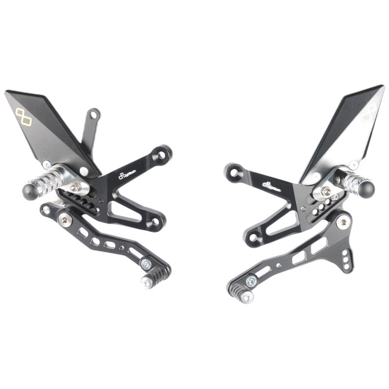 Adjustable brake link set with fixed footrests Kawasaki ZX-10R 2016-2020