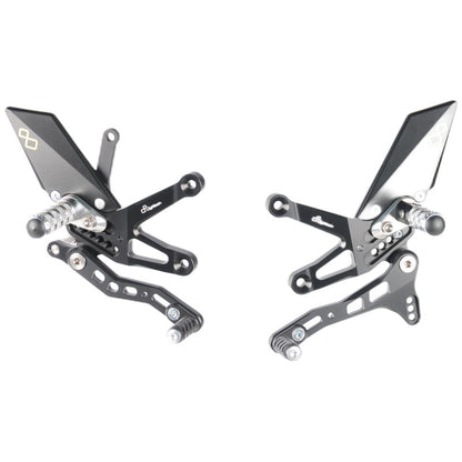 Adjustable brake link set with fixed footrests Kawasaki ZX-10R 2016-2020