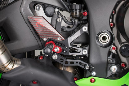 Adjustable brake link set with fixed footrests Kawasaki ZX-10R 2016-2020