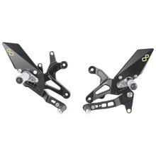 Adjustable brake switch set with folding footrests and standard switch pattern Kawasaki ZX636 2024+