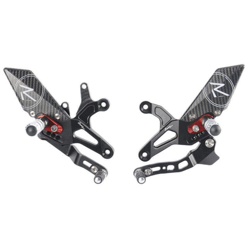 Adjustable brake link set R (Special Edition) with folding footrests and vice versa switch pattern (GP Shifting) Kawasaki ZX6R Performance 2019+