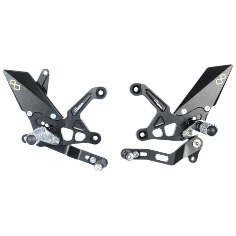 Adjustable brake link set with fixed footrests Kawasaki Z900 2017-2023