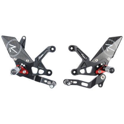 Adjustable brake link set R (Special Edition) with folding footrests Kawasaki Z900 2017-2023