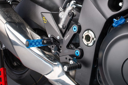 Adjustable brake switch set with folding footrests Suzuki GSX-S 1000 2015+