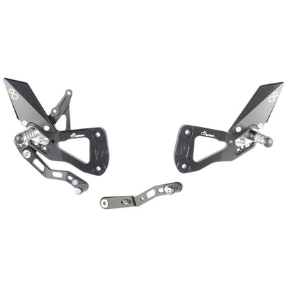 Adjustable brake switch set with folding footrests Suzuki GSX-R 1000 R 2017-2022