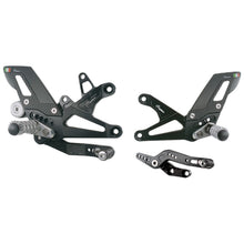 Adjustable brake link set with folding footrests Triumph Daytona 675 2013-2017