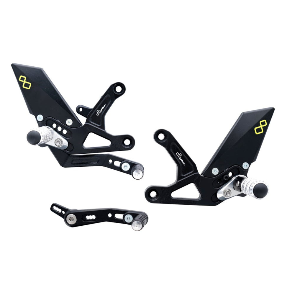 Adjustable brake switch set with folding footrests Triumph Speed ​​Triple 1200 RR 2022+