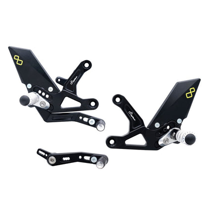 Adjustable brake switch set with folding footrests Triumph Speed ​​Triple 1200 RR 2022+