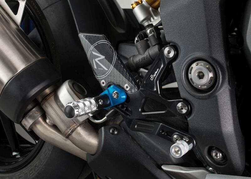 Verstelbare remschakelset met opklapbare voetsteunen Triumph Speed Triple 1200 RS 2021-2024