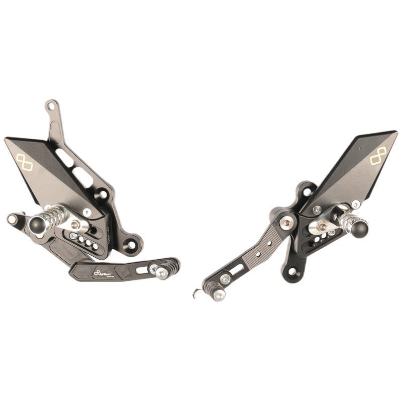 Adjustable brake link set with fixed footrests Yamaha MT-07 2014+