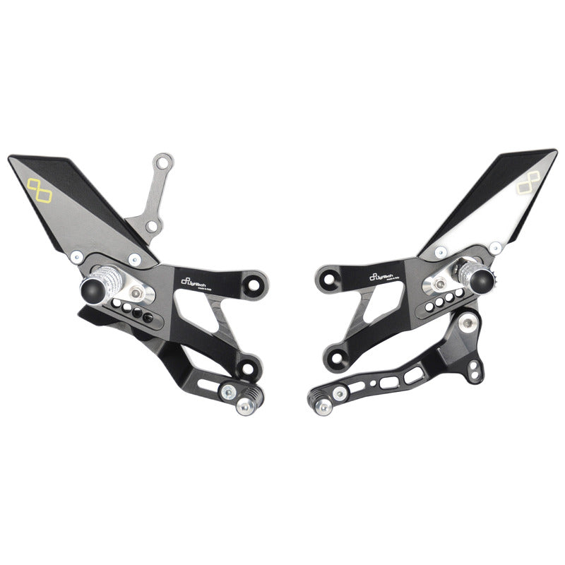 Adjustable brake switch set with folding footrests and standard switch pattern Yamaha R3 2015+