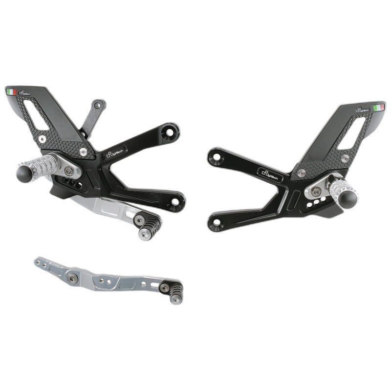 Adjustable brake link set with fixed footrests Yamaha R1M 2015+