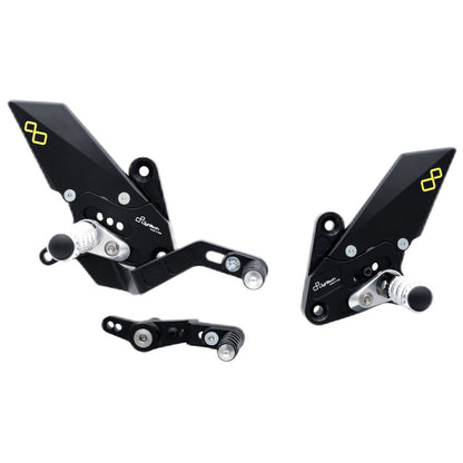 Adjustable brake link set with fixed footrests Yamaha MT-09 SP 2021+