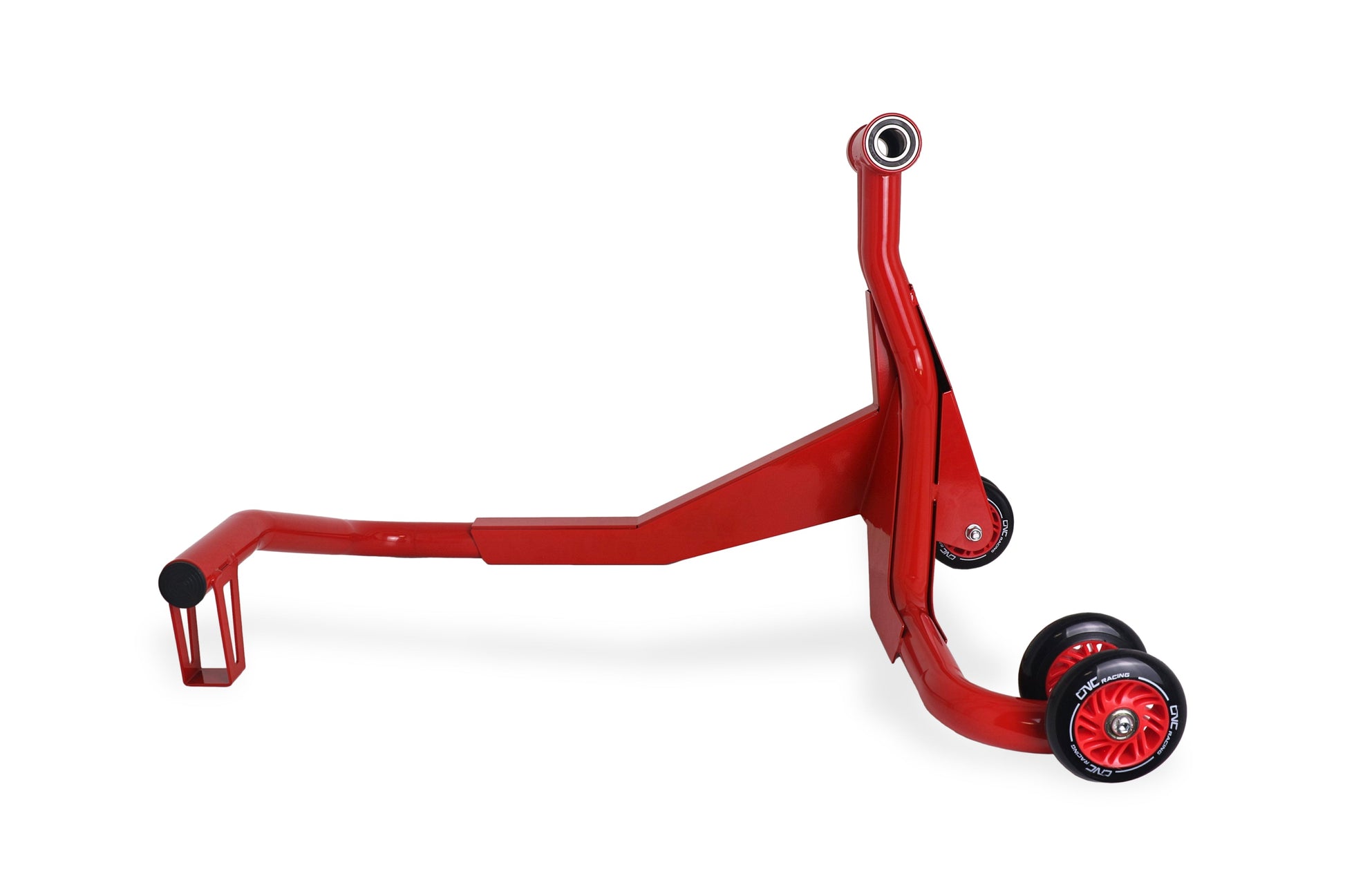 CNC Racing enkelzijdige paddockstand staal incl. 28,4mm pen Honda VFR800F (1998-2001) zijaanzicht rechts