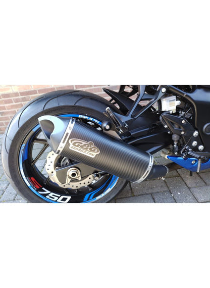 G & G Big Oval Slip-on Auspuff GSX-S750 2015-2016
