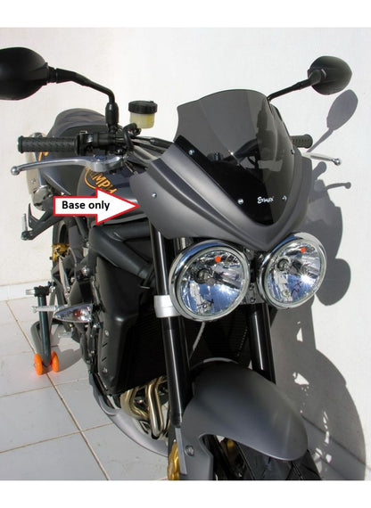 Ermax Nose Fairing Matt Graphite without windscreen for Triumph Street Triple 675R 2009-2010