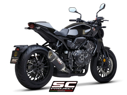 SC1-R carbon uitlaatdemper (EURO5) Honda CB1000R Neo Sports Cafe (2021-2025)