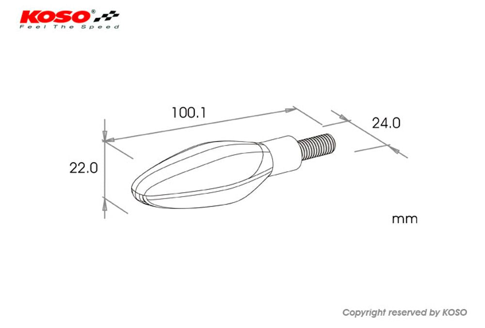 Outletdeal: KOSO Sonic LED Achterknipperlichten 3-in-1 – Zwart (per paar)