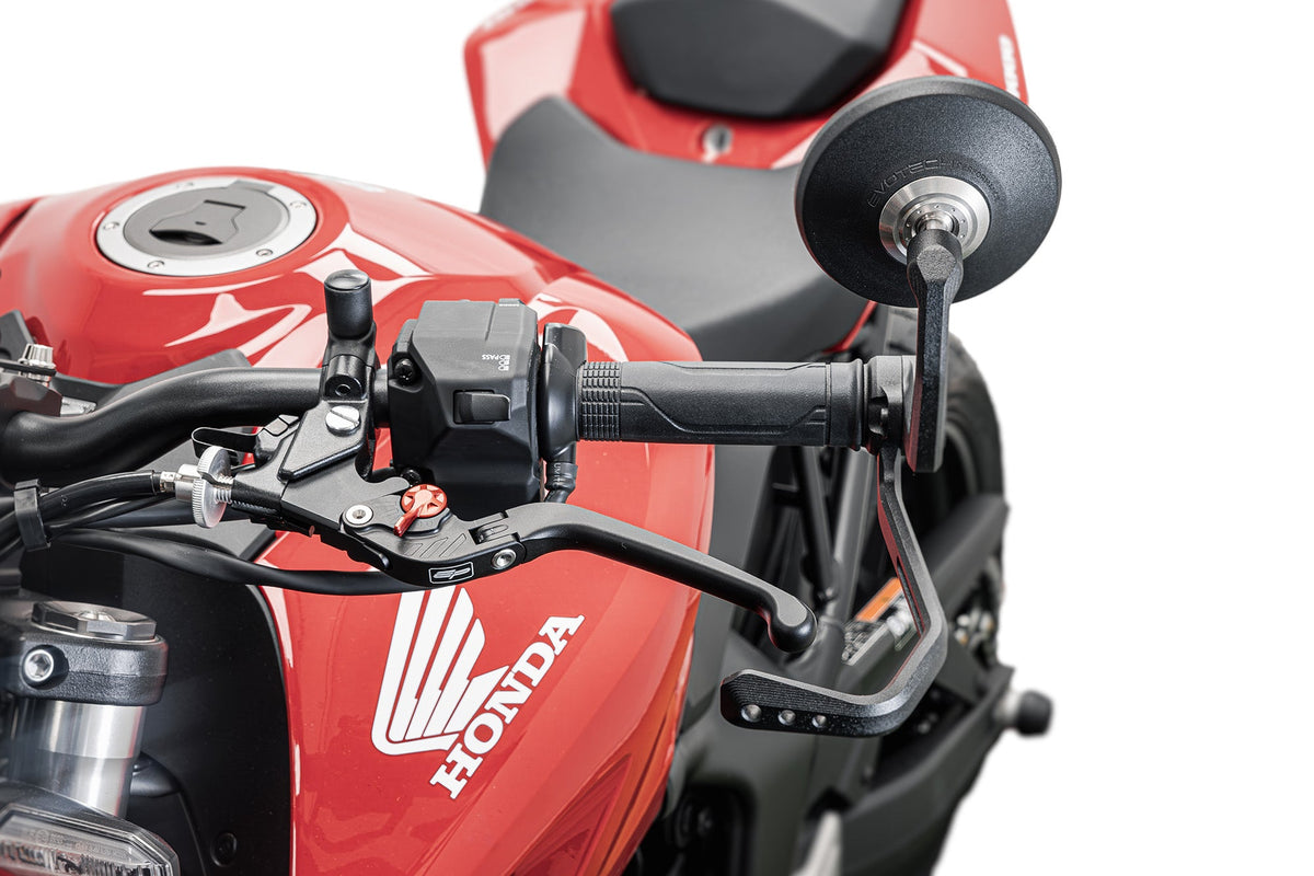 Evotech Bar End Spiegels incl. remhendel en koppelingshendel beschermers - Honda CB1000 Hornet (2025+)