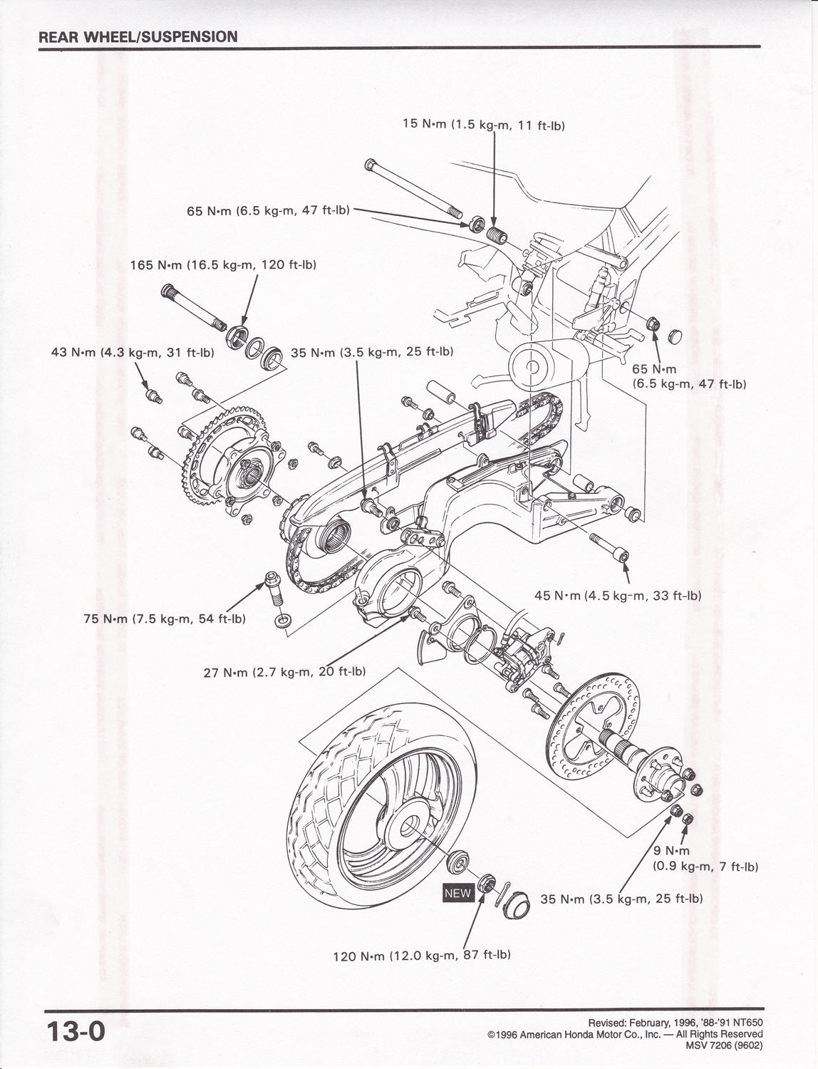 Back -tooth carrier Damping rubber NT650 HAWK GT