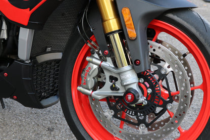 Remklauw Spacer Kit (4 st.) Ducati Multistrada 1200 Enduro (2016-2018) rood gemonteerd