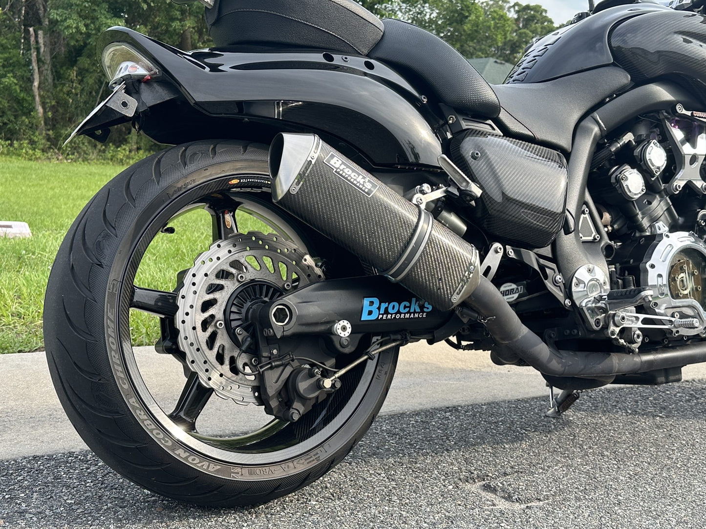BST Carbon Achtervelg Black Star 8,0 x 18" Yamaha V-Max 2009-2021