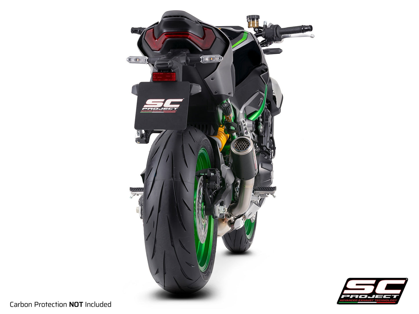 CR-T carbon uitlaatdemper (EURO5+) Kawasaki Z900 (2025+)