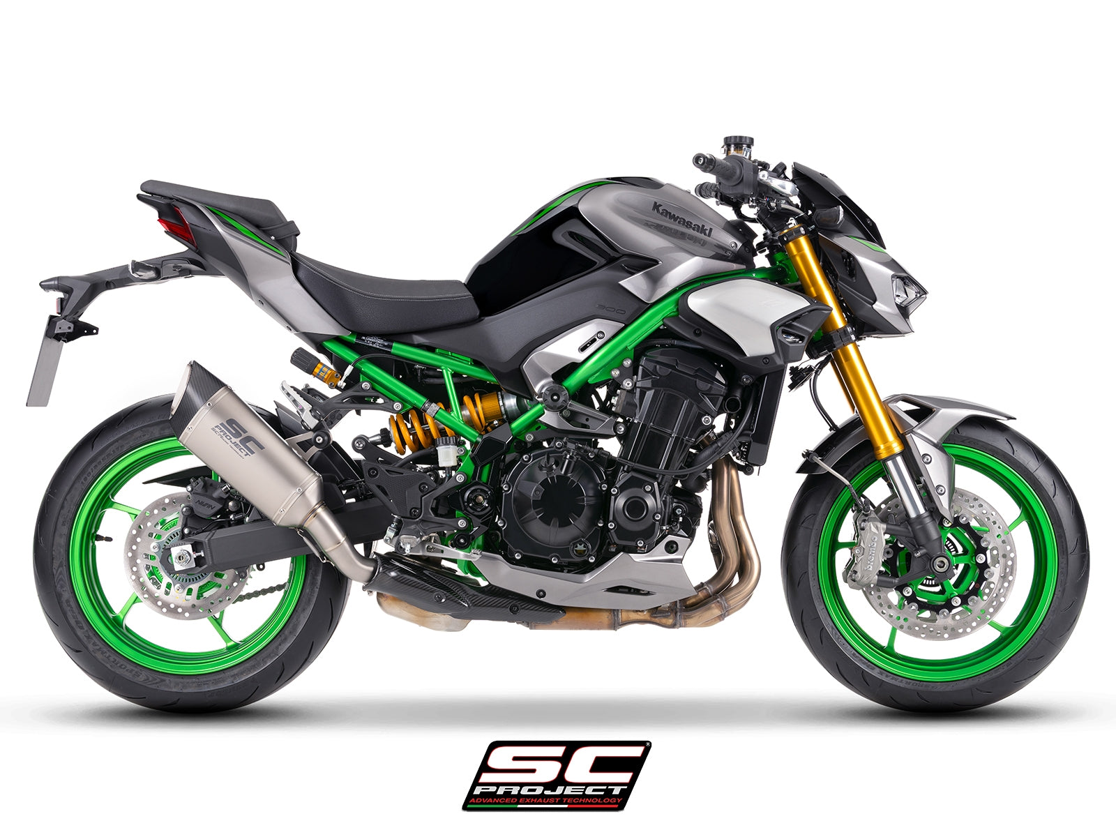 SC1-R titanium uitlaatdemper (EURO5+) Kawasaki Z900 (2025+)