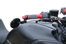 Stuurgewichtset 'Mini' CNC Racing Ducati Multistrada 1200 S D air (2015-2017) rood gemonteerd in combinatie met CNC Racing bar-end spiegels en handvatten