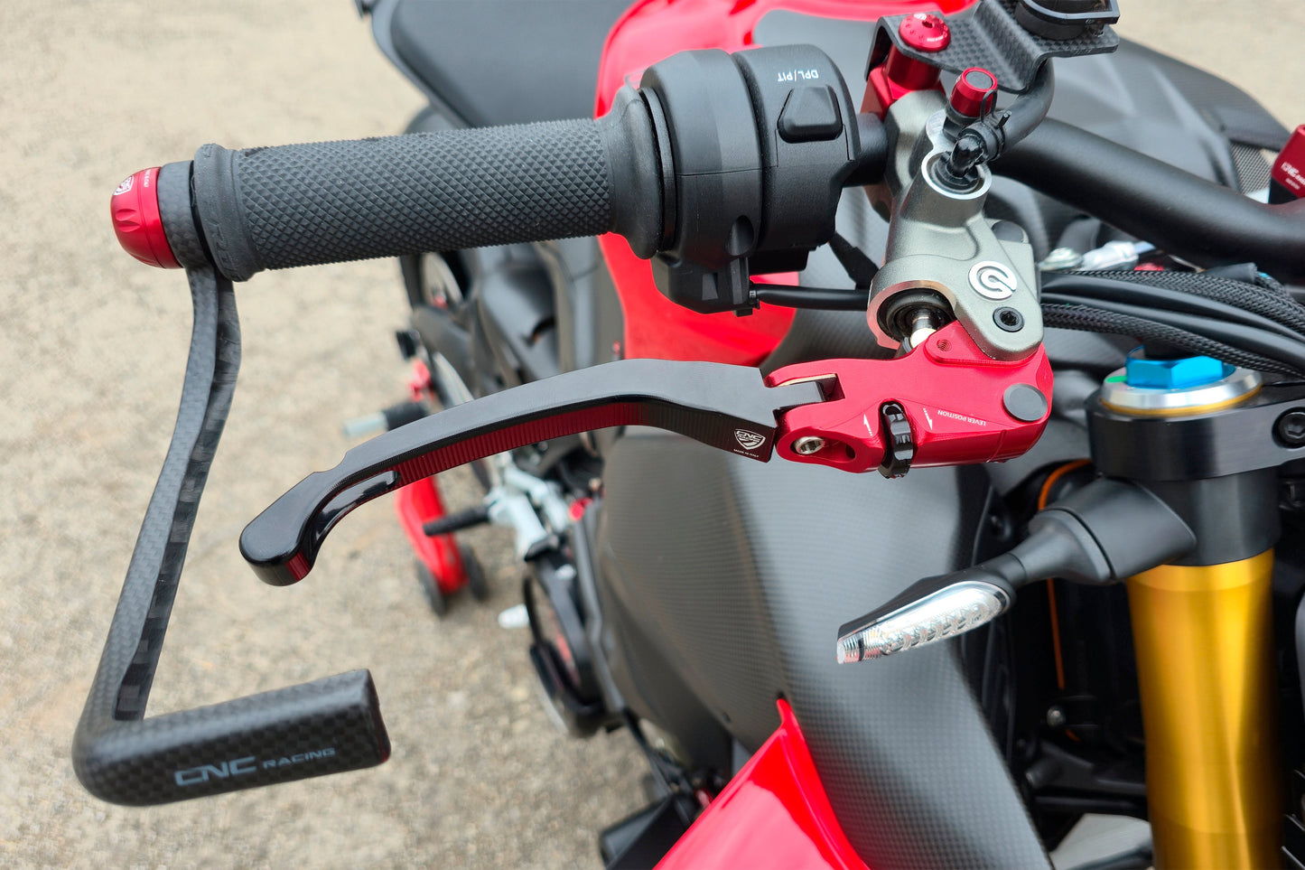 Opklapbare remhendel - met horizontale verstelknop Ducati Diavel Strada (2013-2015)