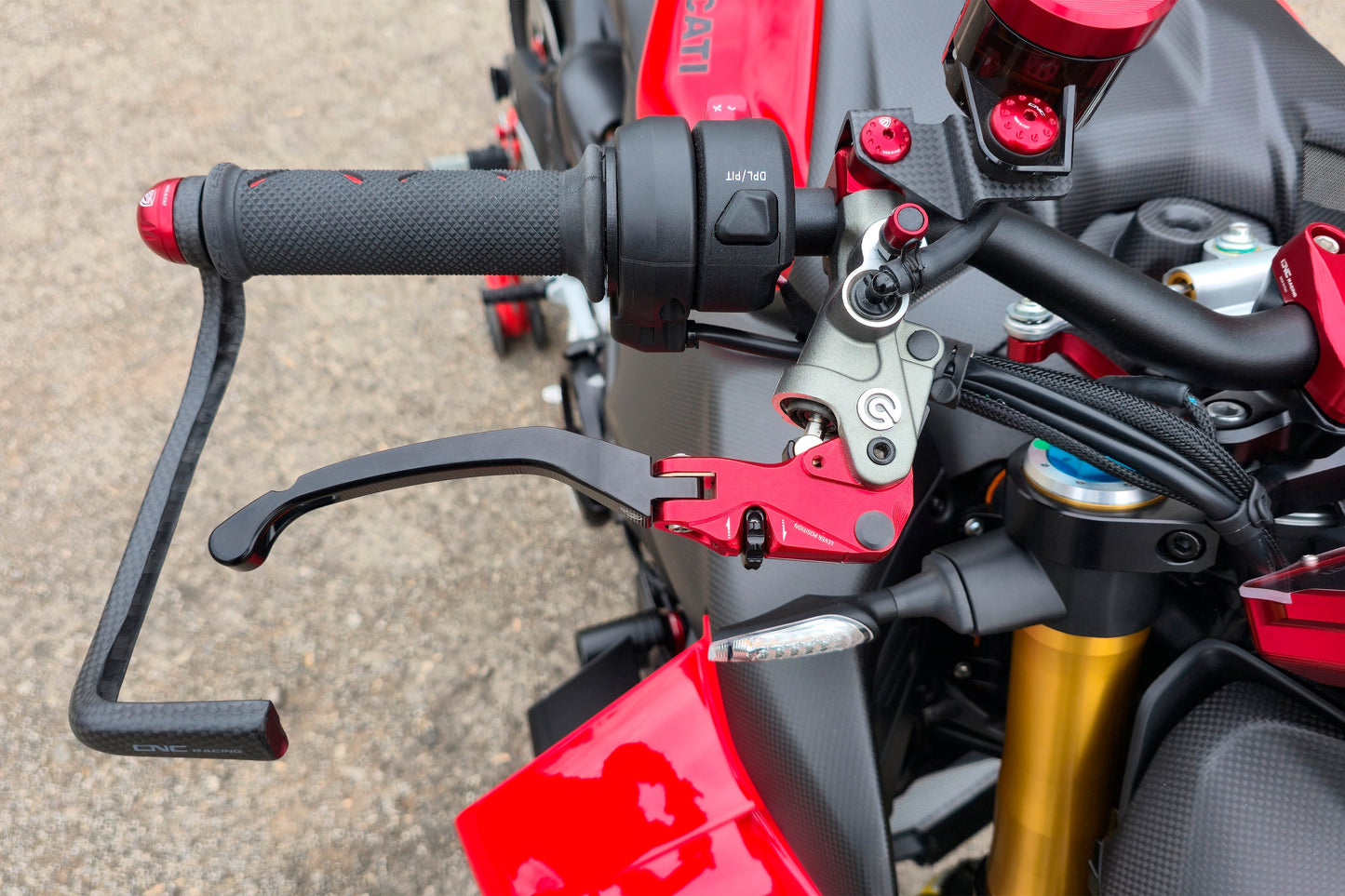 Opklapbare remhendel - met horizontale verstelknop Ducati Diavel V4 RS (2025+)