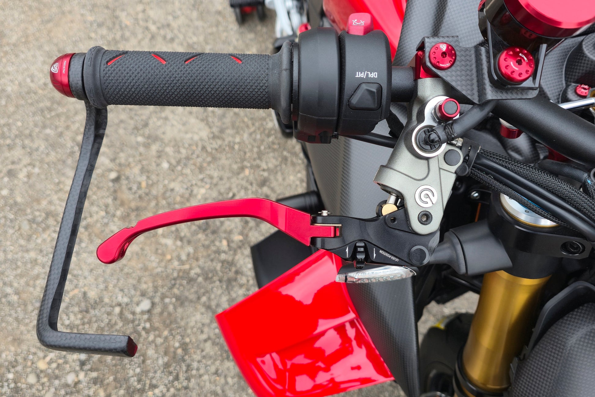 Opklapbare remhendel - met horizontale verstelknop Ducati Monster 1200 S (2017-2021)