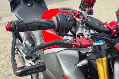 Carbon opklapbare remhendel - met horizontale verstelknop Triumph Speed Triple (2011-2015)