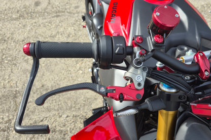 Carbon opklapbare remhendel - met horizontale verstelknop Ducati 1198 (2009-2011)