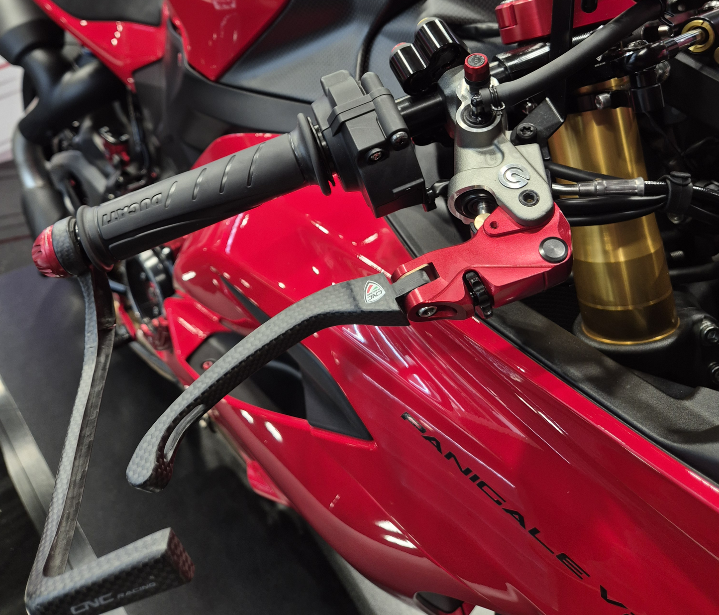 Carbon opklapbare remhendel - met horizontale verstelknop KTM 1290 Super Duke R (2017-2019)