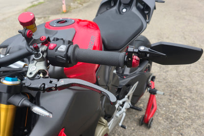 Carbon opklapbaar koppelingshendel - met rollende verstelknop Ducati Multistrada V2 (2022+)