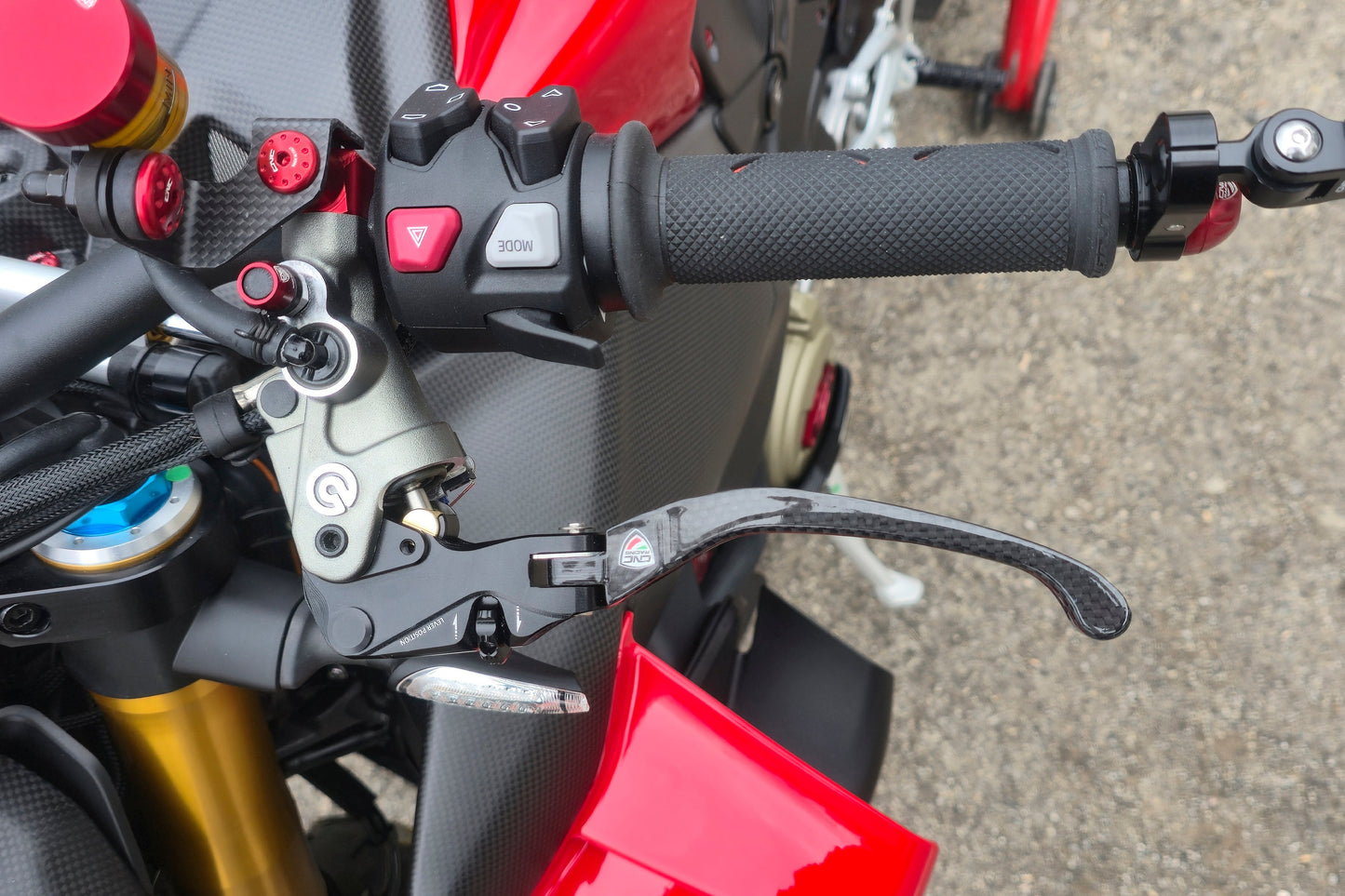 Carbon opklapbaar koppelingshendel - met rollende verstelknop Ducati XDiavel Black Star (2021-2022)