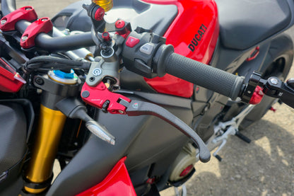 Carbon opklapbaar koppelingshendel - met rollende verstelknop MV Agusta Rush (2020+)