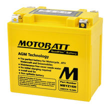 Motobatt MBYZ16H SLA battery 12V / 16.5AH / 240CCA (17.5ah 20HR / 487PHCA)