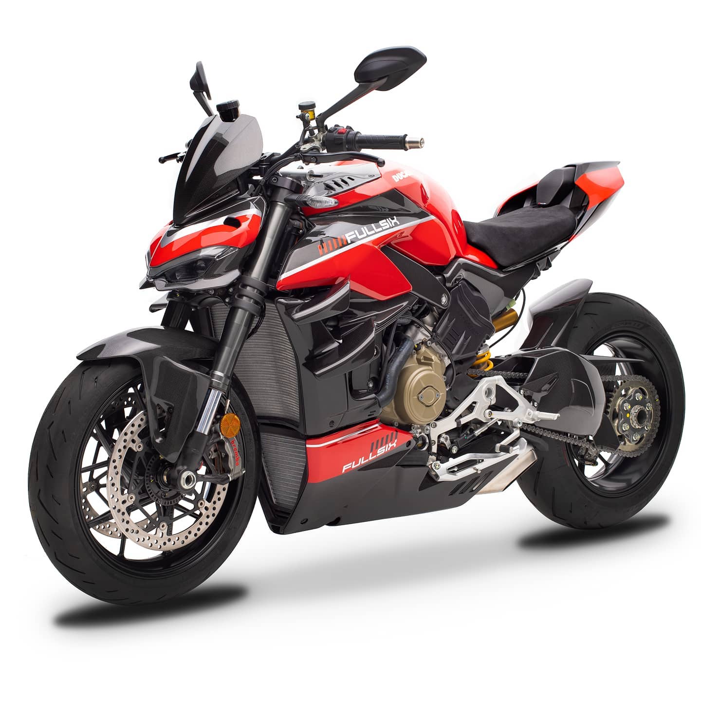 FullSix Carbon Radiator Covers Upper Set – Ducati Streetfighter V4S (2020-2024)