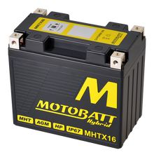 Motobatt MHTX16 Hybrid Lithium-La Battery 12V / 350CCA (10AH / 16.5AH PB EQ / 500PHCA)