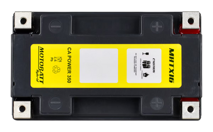 Motobatt MHTX16 Hybrid Lithium-La Battery 12V / 350CCA (10AH / 16.5AH PB EQ / 500PHCA)
