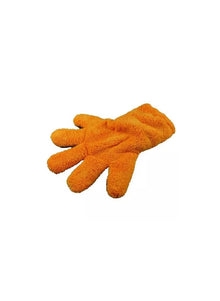 D-Con 5 Finger Furry Mitt Orange Grey Wash Mitt