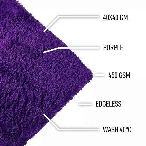 D-Con Happy End Randloos Microfiber Cloth Purple 40x40cm